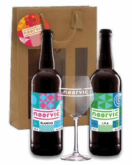 Tripack 1 Blanche 1 IPA 1 Verre Nøørvic