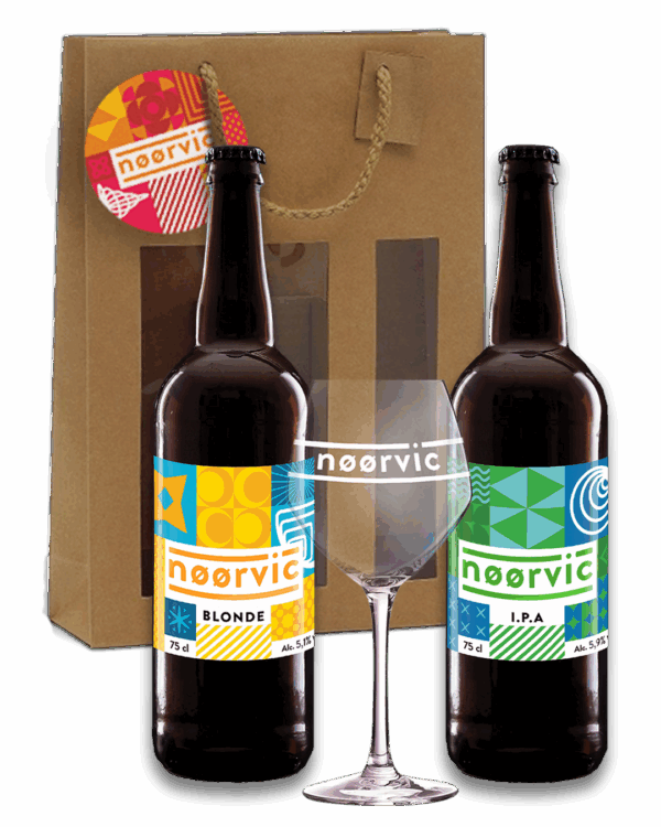 Tripack 1 Blonde 1 IPA 1 Verre Nøørvic