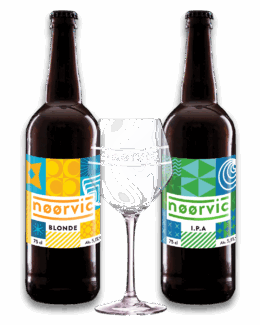 Tripack 1 Blonde 1 IPA 1 Verre Nøørvic