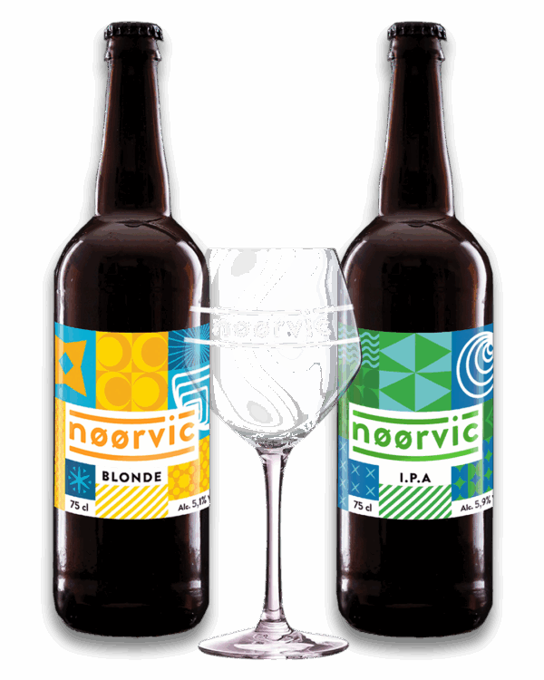 Tripack 1 Blonde 1 IPA 1 Verre Nøørvic