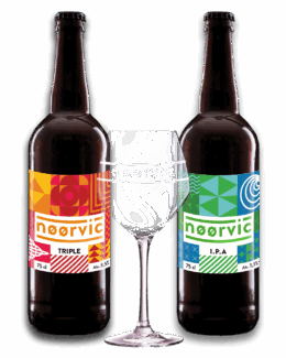 Tripack 1 Triple 1 IPA 1 Verre Nøørvic