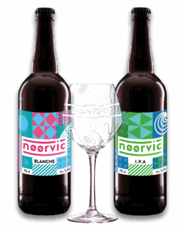 Tripack 1 Blanche 1 IPA 1 Verre Nøørvic
